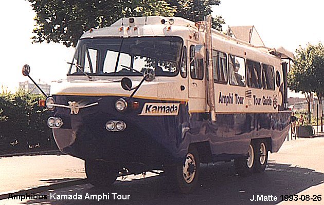 BUS/AUTOBUS: Amphibus Home Made 1992 Kamada Amphi Tours