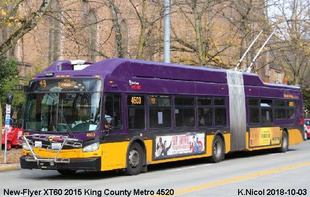 BUS/AUTOBUS: New Flyer TX60 2015 King County