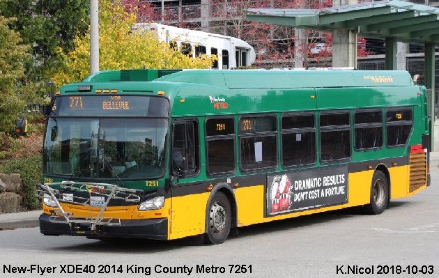 BUS/AUTOBUS: New Flyer XTDE40 2014 King County