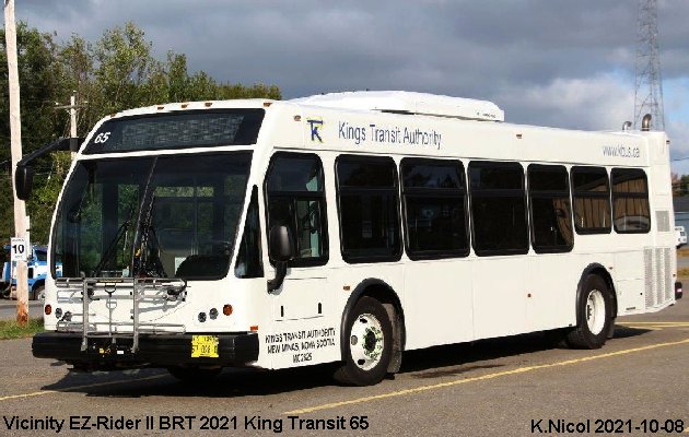 BUS/AUTOBUS: Vicinity EZ-Rider II BRT 2021 Kings Transit