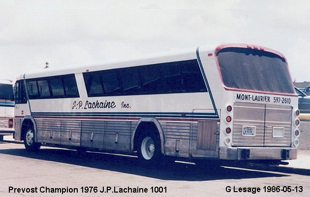 BUS/AUTOBUS: Prevost Champion 1976 Lachaine