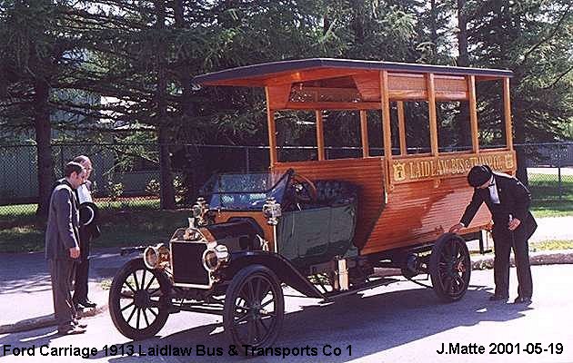 BUS/AUTOBUS: Ford Carriage 1913 Laidlaw