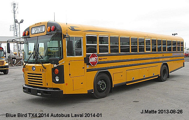 BUS/AUTOBUS: Blue Bird TX4 2014 Autobus Laval