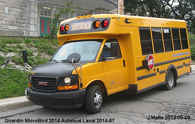 BUS/AUTOBUS: Girardin Microbird 2014 Autobus Laval