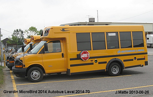 BUS/AUTOBUS: Girardin Microbird 2014 Autobus Laval
