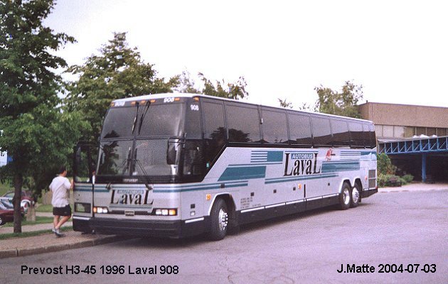 BUS/AUTOBUS: Prevost H3-45 1996 Laval