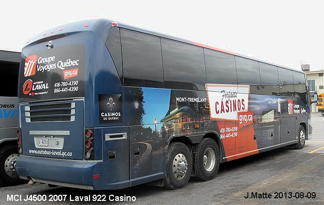 BUS/AUTOBUS: Prevost H3-45 2007 Autobus Laval