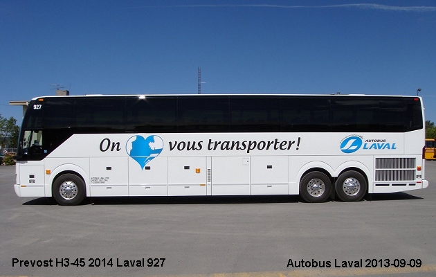 BUS/AUTOBUS: Prevost H3-45 2014 Autobus Laval