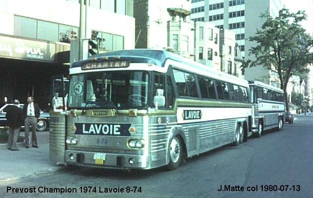BUS/AUTOBUS: Prevost Champion 1974 Lavoie
