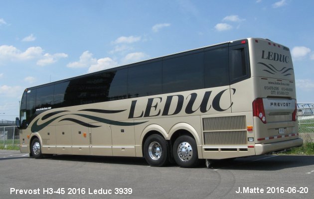 BUS/AUTOBUS: Prevost H3-45 2016 Leduc