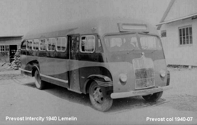 BUS/AUTOBUS: Prevost I 25 1940 Lemelin