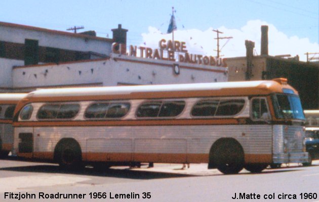 BUS/AUTOBUS: Fitzjohn RoadRunner 1956 Lemelin
