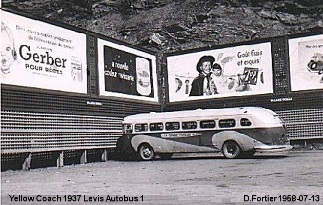 BUS/AUTOBUS: Yellow Coach 1937 Levis Autobus