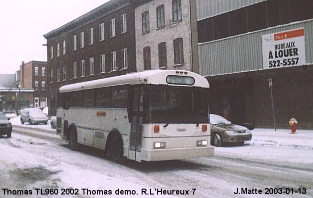 BUS/AUTOBUS: Thomas TL 960 1996 L Heureux