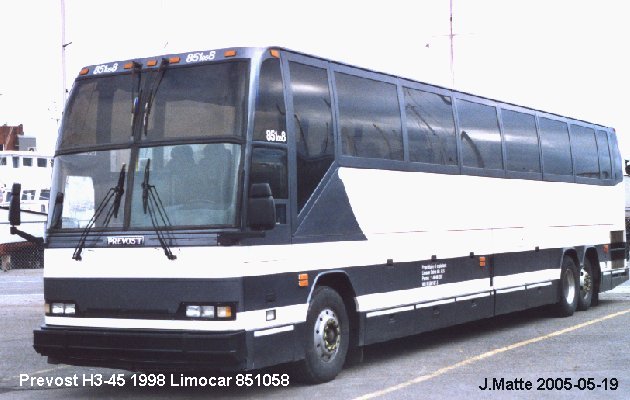 BUS/AUTOBUS: Prevost H3-45 1998 Limocar