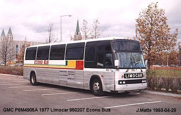 BUS/AUTOBUS: GMC P8M4905A 1977 Limocar