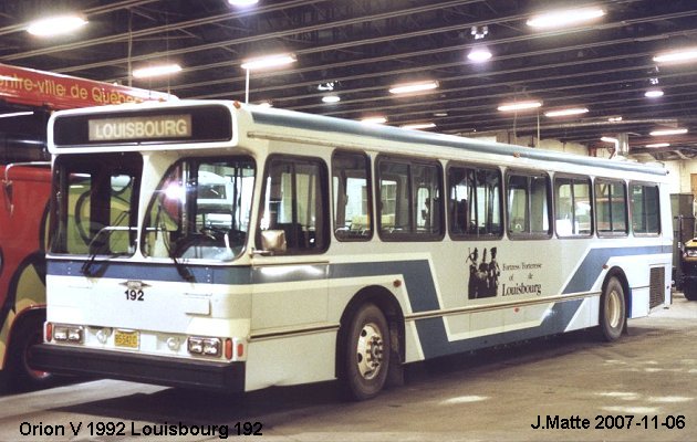 BUS/AUTOBUS: Orion V 1992 Louisbourg