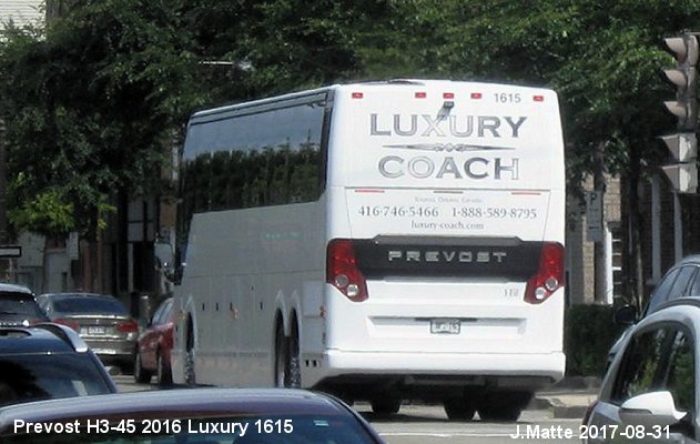 BUS/AUTOBUS: Prevost H3-45 2016 Luxury Coach