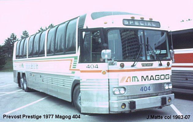 BUS/AUTOBUS: Prevost Prestige 1977 Magog