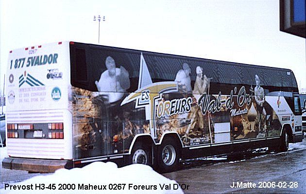 BUS/AUTOBUS: Prevost H3-45 2002 Maheux