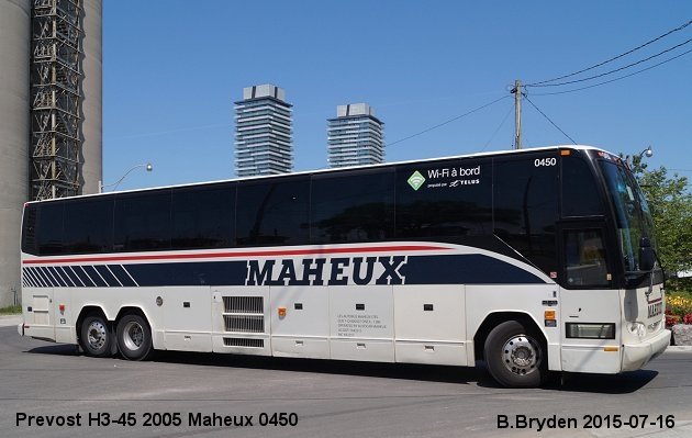 BUS/AUTOBUS: Prevost H3-45 2005 Maheux