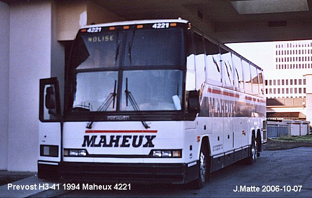 BUS/AUTOBUS: Prevost H3-41 1994 Maheux