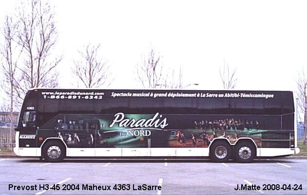 BUS/AUTOBUS: Prevost H3-45 2004 Maheux