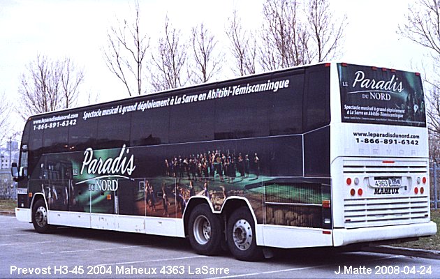 BUS/AUTOBUS: Prevost H3-45 2004 Maheux