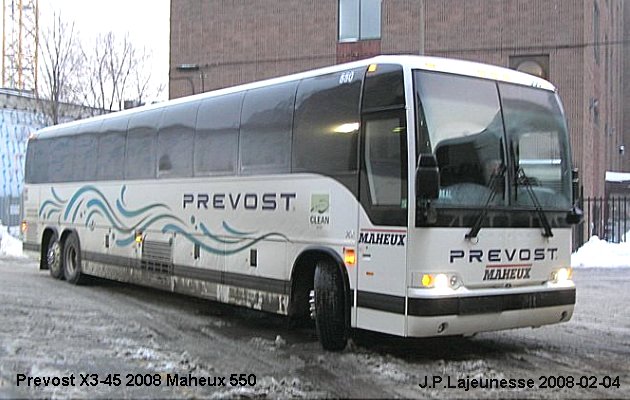 BUS/AUTOBUS: Prevost X3-45 2008 Maheux