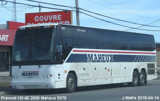 BUS/AUTOBUS: Prevost H3-45 2006 Maheux