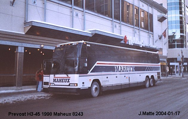 BUS/AUTOBUS: Prevost H3-45 1998 Maheux