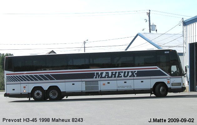 BUS/AUTOBUS: Prevost H3-45 1998 Maheux