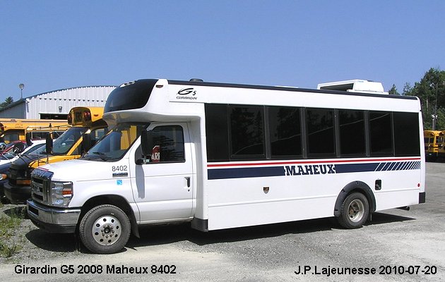 BUS/AUTOBUS: Girardin G5 2008 Maheux