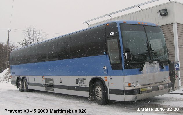 BUS/AUTOBUS: Prevost X3-45 2008 Trius