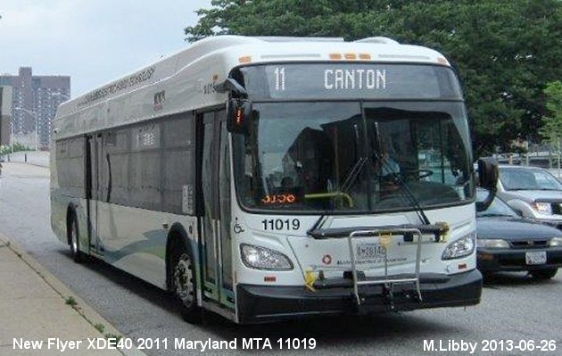 BUS/AUTOBUS: New Flyer XDE40 2011 Maryland MTA