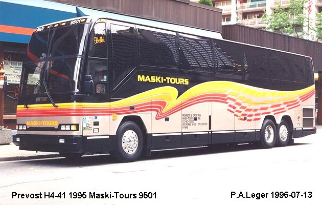 BUS/AUTOBUS: Prevost H3-41 1995 Maskitours