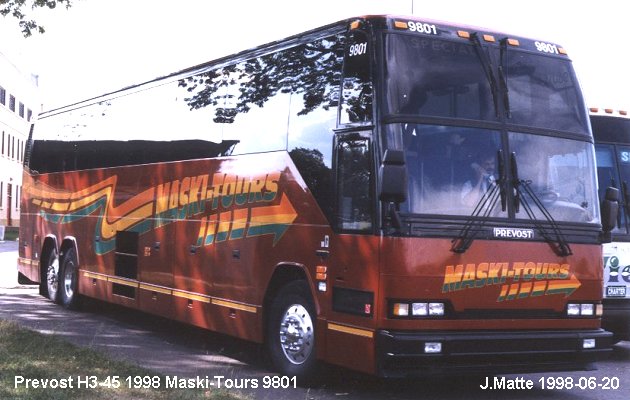 BUS/AUTOBUS: Prevost H3-45 1998 Maski-Tours