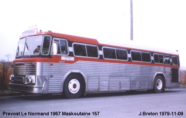 BUS/AUTOBUS: Prevost Le Normand 1957 Maskoutaine Transport