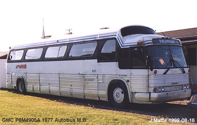 BUS/AUTOBUS: GMC P8M4905A 1977 M.B.