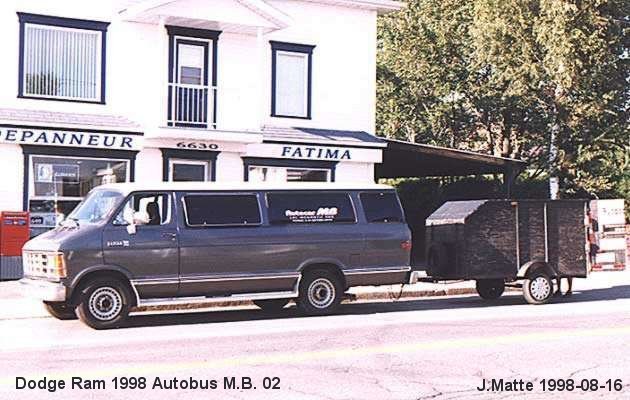 BUS/AUTOBUS: Dodge Ram 1998 M.B.