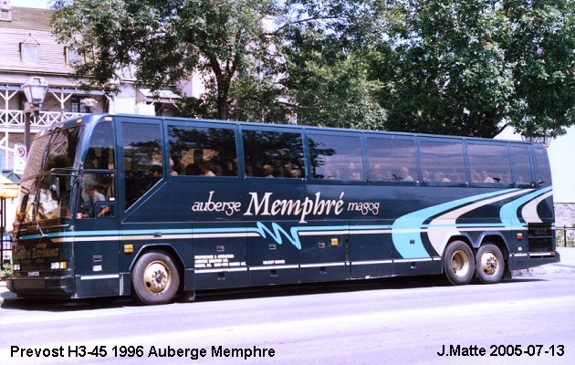 BUS/AUTOBUS: Prevost H3-45 1996 Memphre