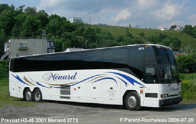 BUS/AUTOBUS: Prevost H3-45 2001 Menard