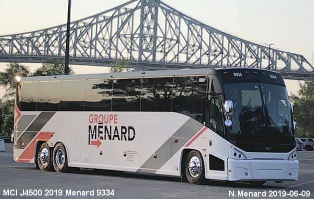 BUS/AUTOBUS: MCI J4500 2019 Menard