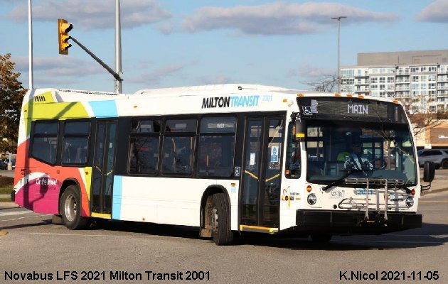 BUS/AUTOBUS: Novabus LFS 2021 Milton Transit