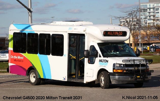 BUS/AUTOBUS: Chevrolet G4500 2020 Milton Transit