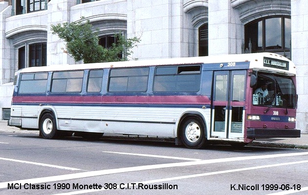 BUS/AUTOBUS: MCI Classic 1990 Monette