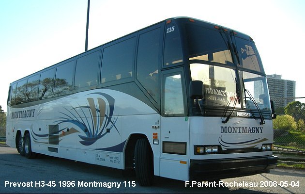 BUS/AUTOBUS: Prevost H3-45 1997 Montmagny