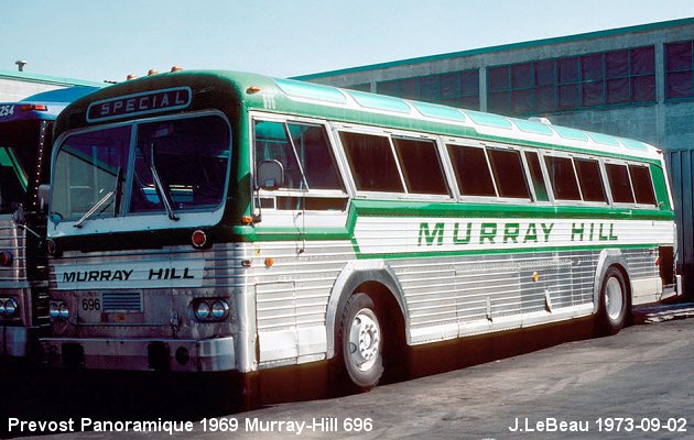 BUS/AUTOBUS: Prevost Panoramique 1969 Murray-Hill