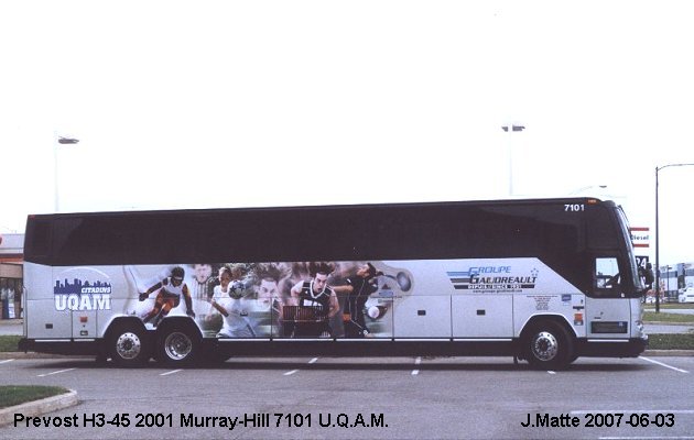 BUS/AUTOBUS: Prevost H3-45 2001 Murray Hill