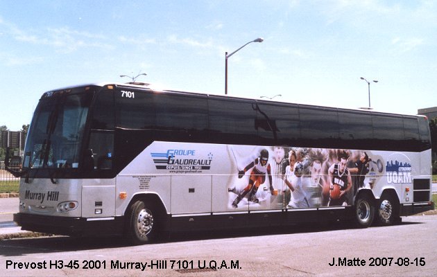 BUS/AUTOBUS: Prevost H3-45 2001 Murray Hill